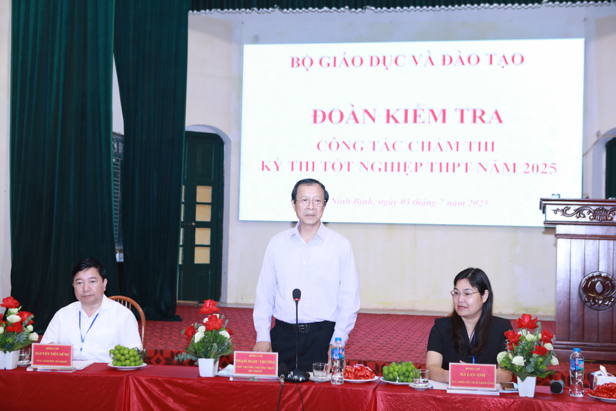 Không ép tiến độ để đảm bảo chất lượng chấm thi tốt nghiệp THPT