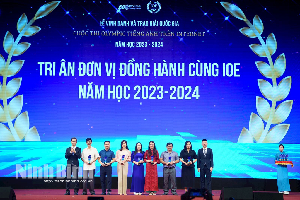 Ninh Bình đứng trong top 6 địa phương có nhiều học sinh đoạt huy chương tại IOE cấp Quốc gia