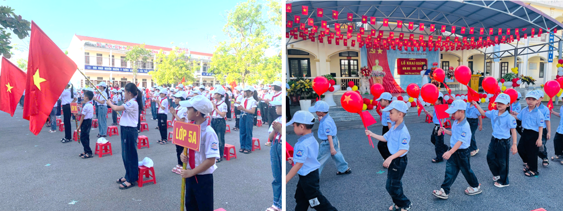 Thầy và Trò Trường Tiểu học Khánh Thiện hân hoan trong ngày Khai giảng năm học 2025 – 2026