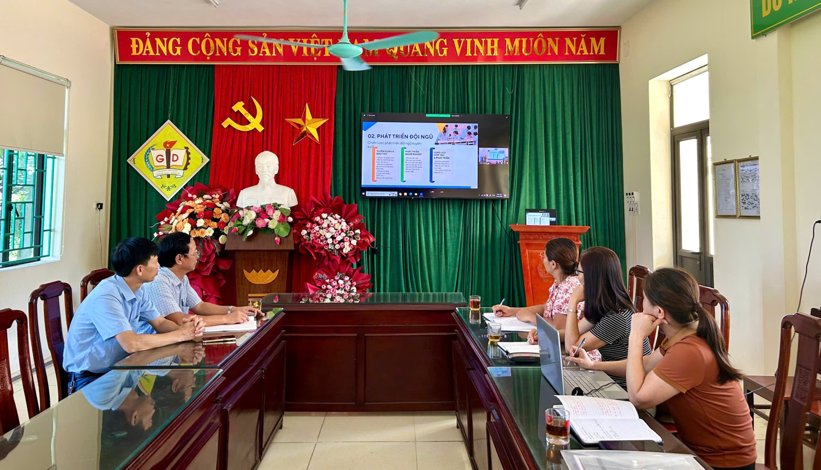 Trường Tiểu học Khánh Thủy tham dự hội thảo khoa học trực tuyến với chủ đề: “Chia sẻ kinh nghiệm dạy-học và sử dụng tiếng Anh như ngôn ngữ thứ hai trong các trường phổ thông tại Việt Nam”