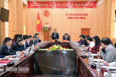 Đồng chí Bộ trưởng Bộ Giáo dục và Đào tạo làm việc với UBND tỉnh về phát triển giáo dục, đào tạo