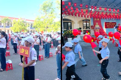 Thầy và Trò Trường Tiểu học Khánh Thiện hân hoan trong ngày Khai giảng năm học 2025 – 2026