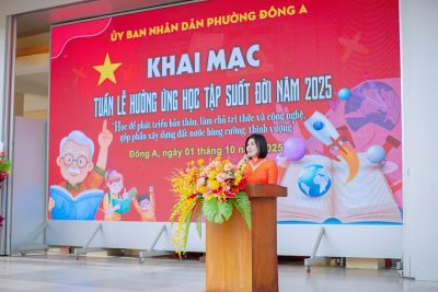 UBND phường Đông A khai mạc “Tuần lễ hưởng ứng học tập suốt đời năm 2025 tại Trường Tiểu học Trần Nhân Tông